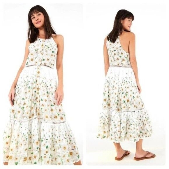 FARM Rio Dresses & Skirts - NWT Farm Rio Margarete Daisy Floral Midi Dress Large